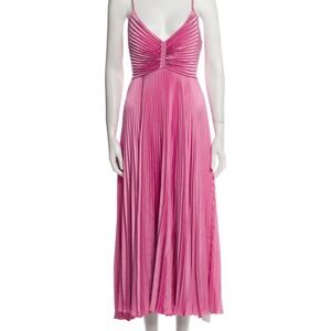 ALC ARIES PINK PLEATED DRESS SZ 6